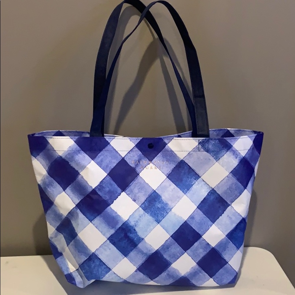Bath and Body Works gingham gift bag new with tags